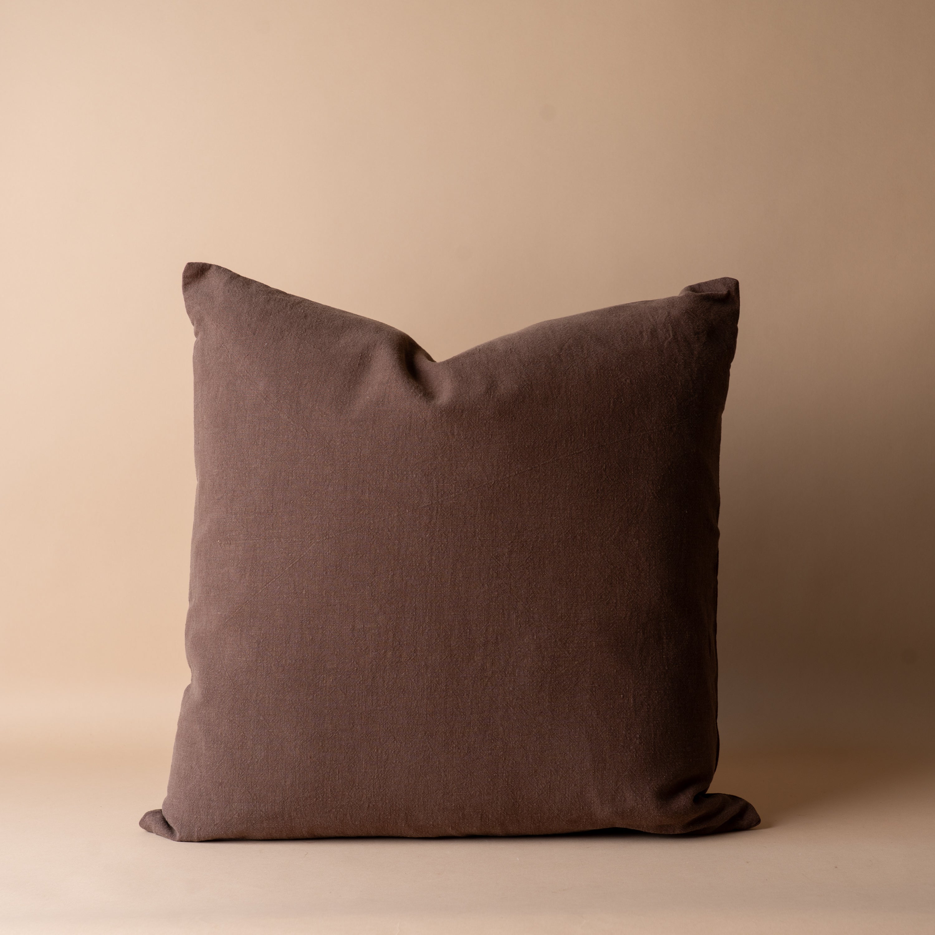 Espresso Linen Pillow Cover 2 - PILLOWS - Linen - warm Rug & Weave Pillows