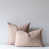 Arthur Gingham Pillow Cover 1 - PILLOWS - linen - neutral Rug & Weave Pillows