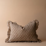 Samson Block Print Ruffe Pillow Cover 2 - PILLOWS - Block print - warm ORNA HOUSE