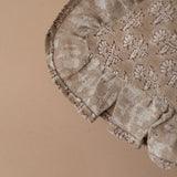 Samson Block Print Ruffe Pillow Cover 2 - PILLOWS - Block print - warm ORNA HOUSE