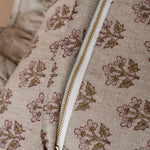 Sadie Block Print Ruffle Pillow Cover 1 - PILLOWS - Block print - neutral ORNA HOUSE
