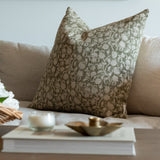 Olivia Block Print Pillow Cover 1 - PILLOWS - Block print - neutral ORNA HOUSE