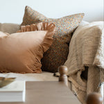 Latte Ruffle Pillow Cover 1 - PILLOWS - Linen - neutral Rug & Weave Pillows