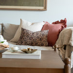 Rosewood Ruffle Pillow Cover 2 - PILLOWS - Linen - warm Rug & Weave Pillows