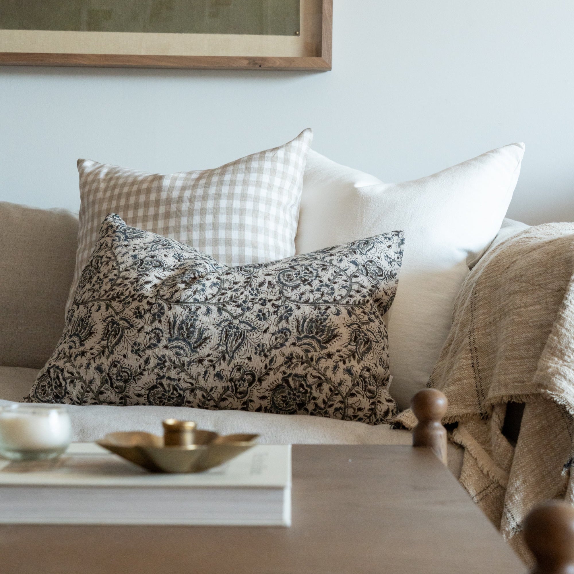 Ivory Linen Pillow Cover 1 - PILLOWS - linen - neutral Rug & Weave Pillows