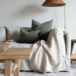 Sage Linen Ruffle Pillow Cover 3 - PILLOWS - linen - cool Rug & Weave Pillows