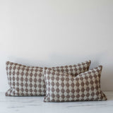 Brown Check Weave Pillow