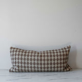 Brown Check Weave Pillow