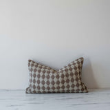 Brown Check Weave Pillow