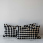 Black Check Weave Pillow 3-a-All New Indaba