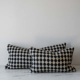 Black Check Weave Pillow 3-a-All New Indaba