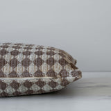 Brown Check Weave Pillow