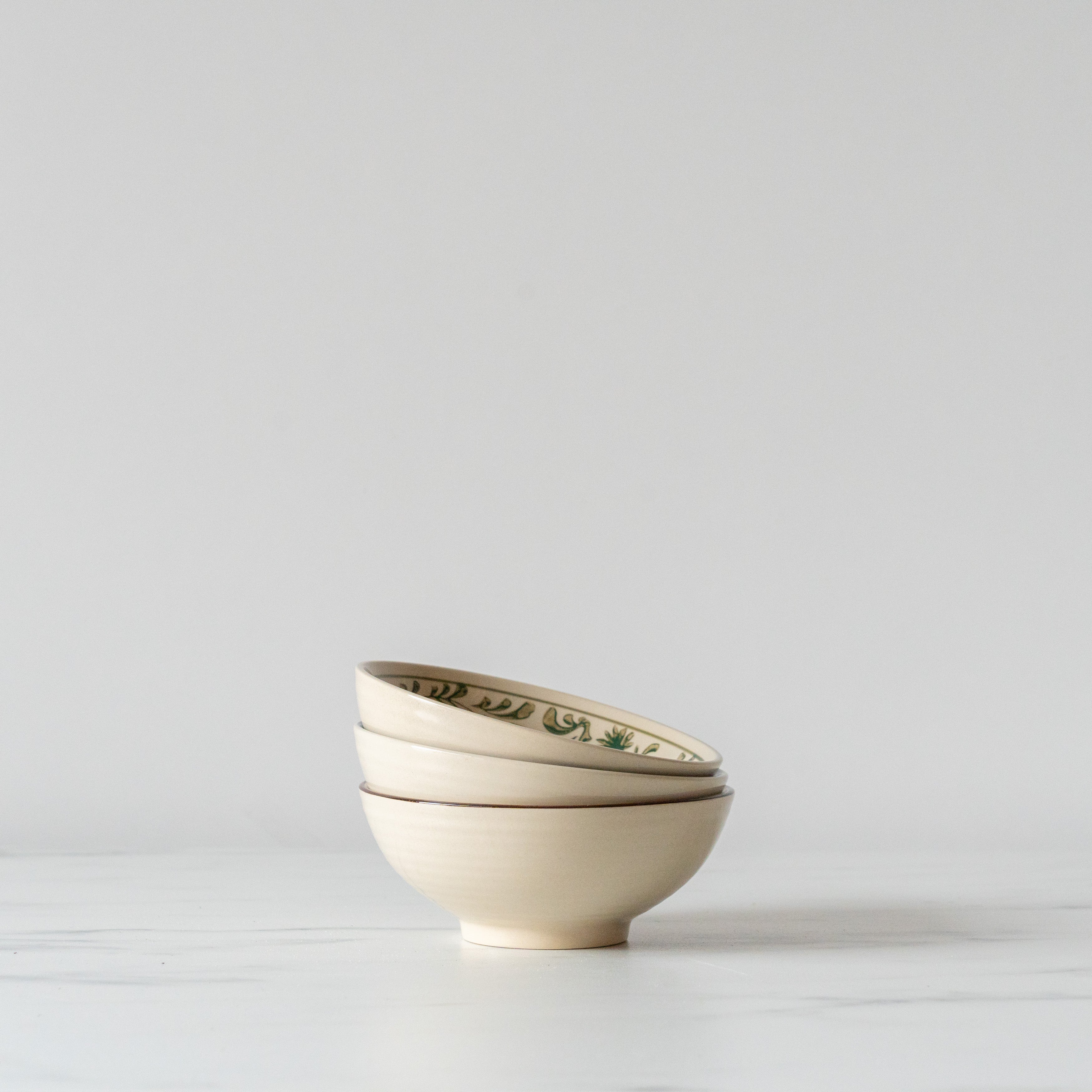 Rug & Weave - Stoneware Bowls with Hand-Painted Designs