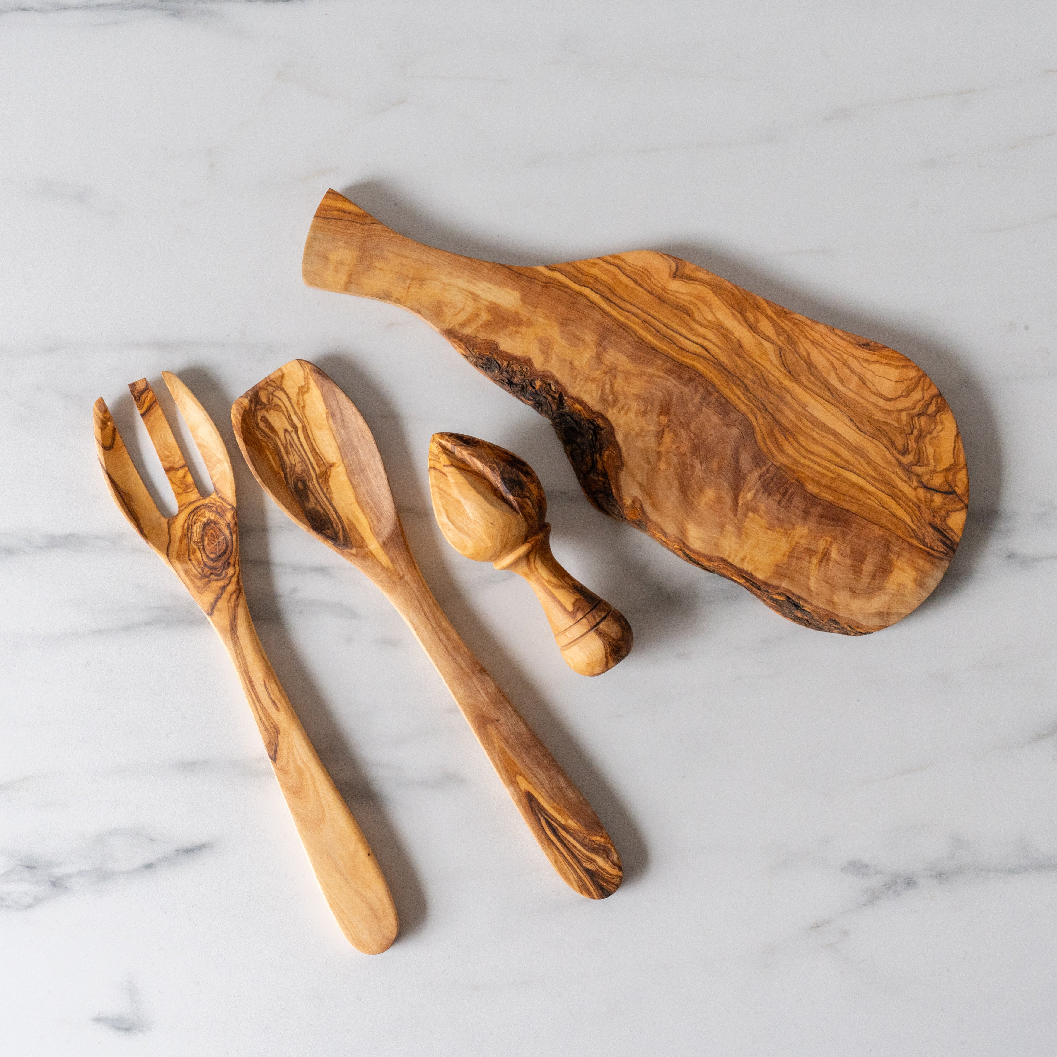 Olive Wood Serving Set serving set GHARYAN Stoneware & More (Faire)