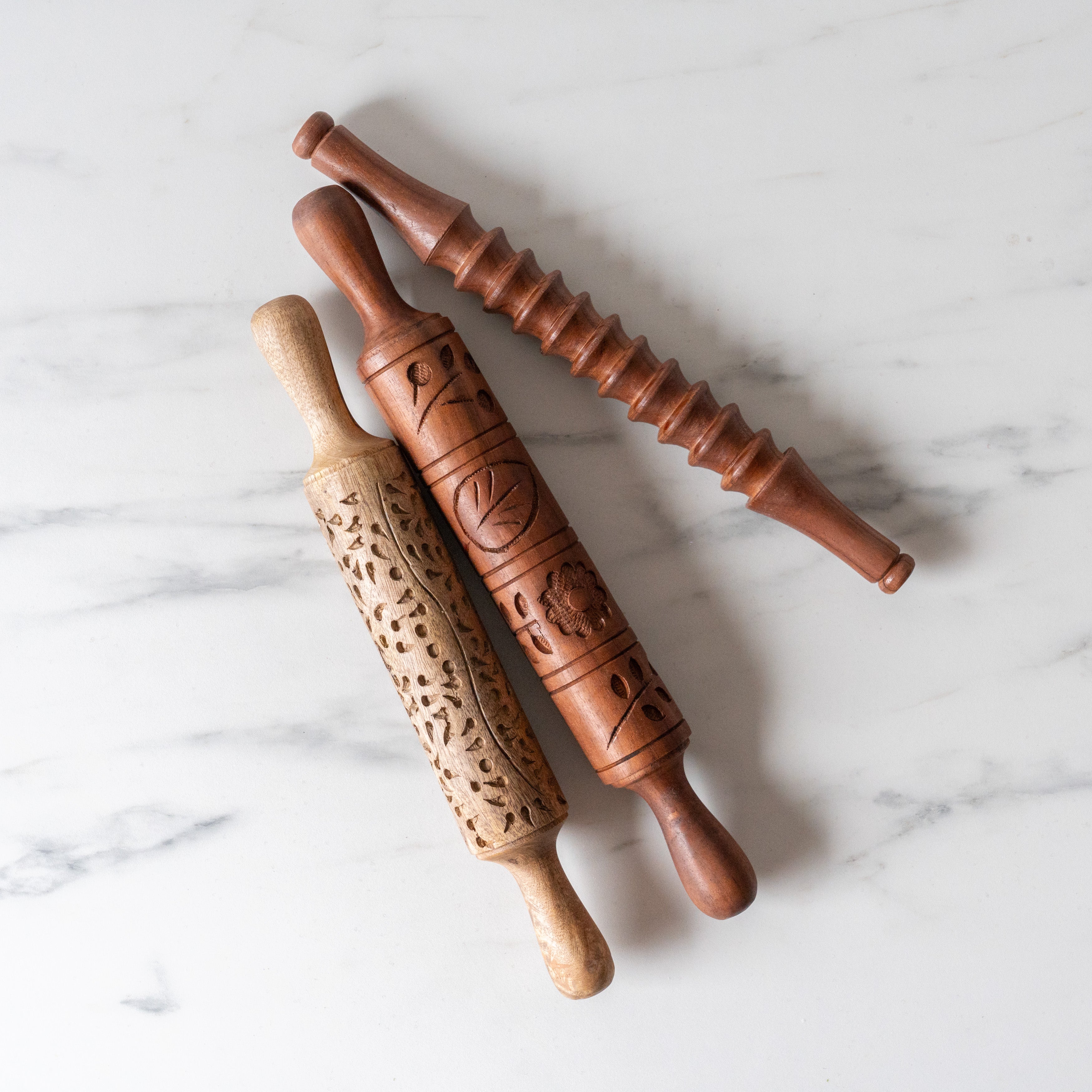 Hand-Carved Decorative Rolling Pins rolling pin Creative Co-op (DYA)