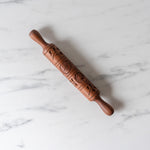 Hand-Carved Decorative Rolling Pins rolling pin Creative Co-op (DYA) Botanical Carving