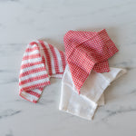 Red Waffle Dish Cloth Set CHRISTMAS 2024 Fort & Field (Faire)