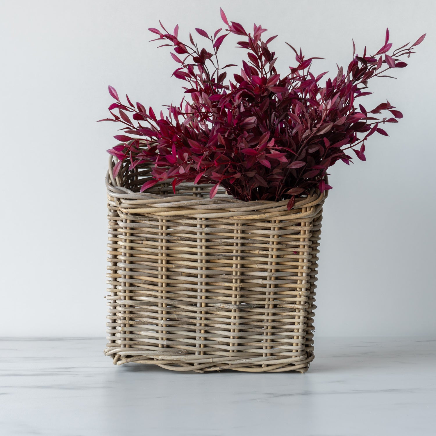 Natural Rattan Wall Basket basket Bacon Basketware (Faire)
