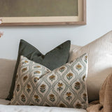 PRE ORDER - Noreen Block Print Pillow Cover 1-PILLOWS - block print - warm Rug & Weave Pillows