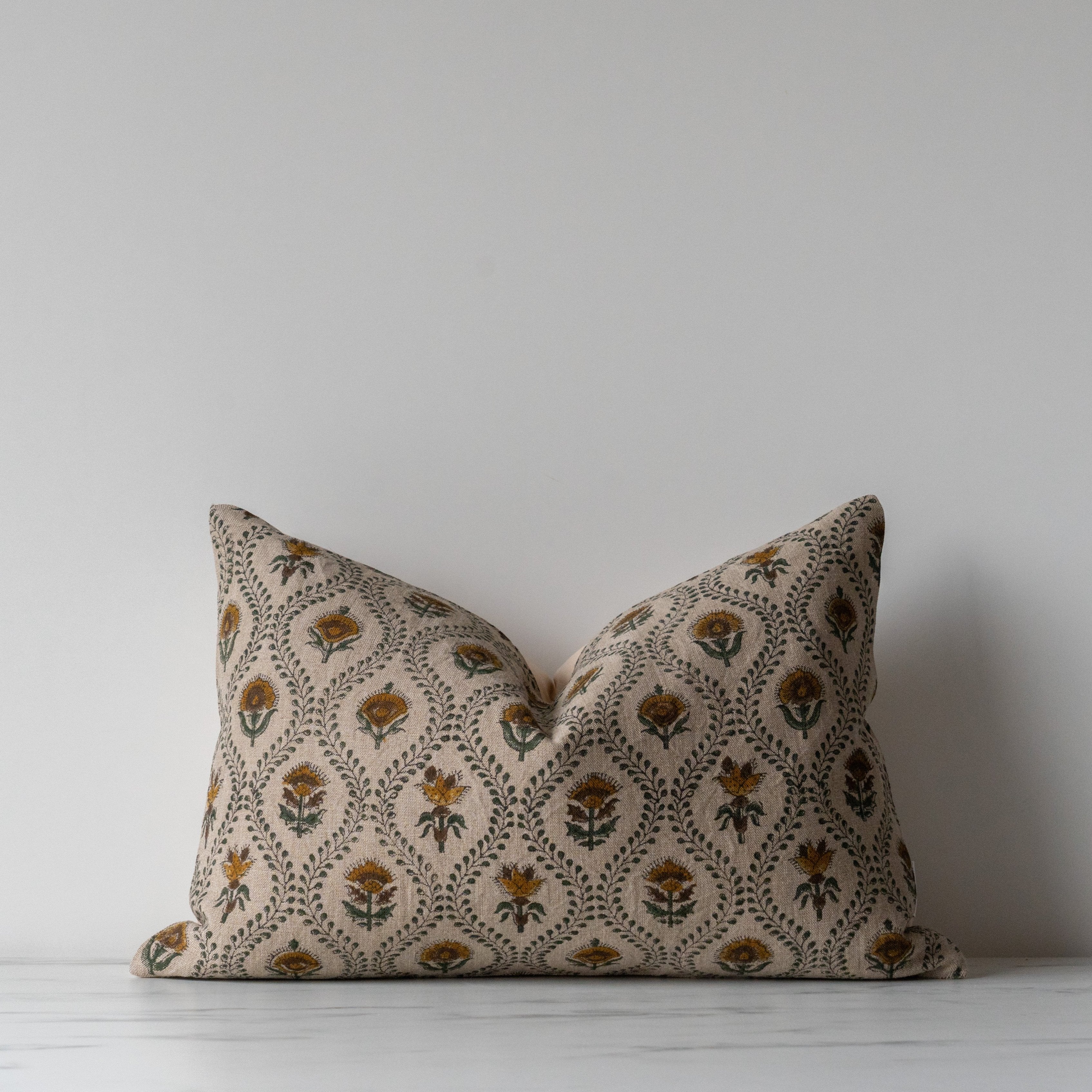 PRE ORDER - Noreen Block Print Pillow Cover 1-PILLOWS - block print - warm Rug & Weave Pillows