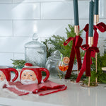 Red Vintage Santa Mug CHRISTMAS 2024 Creative Co-op (DYA)