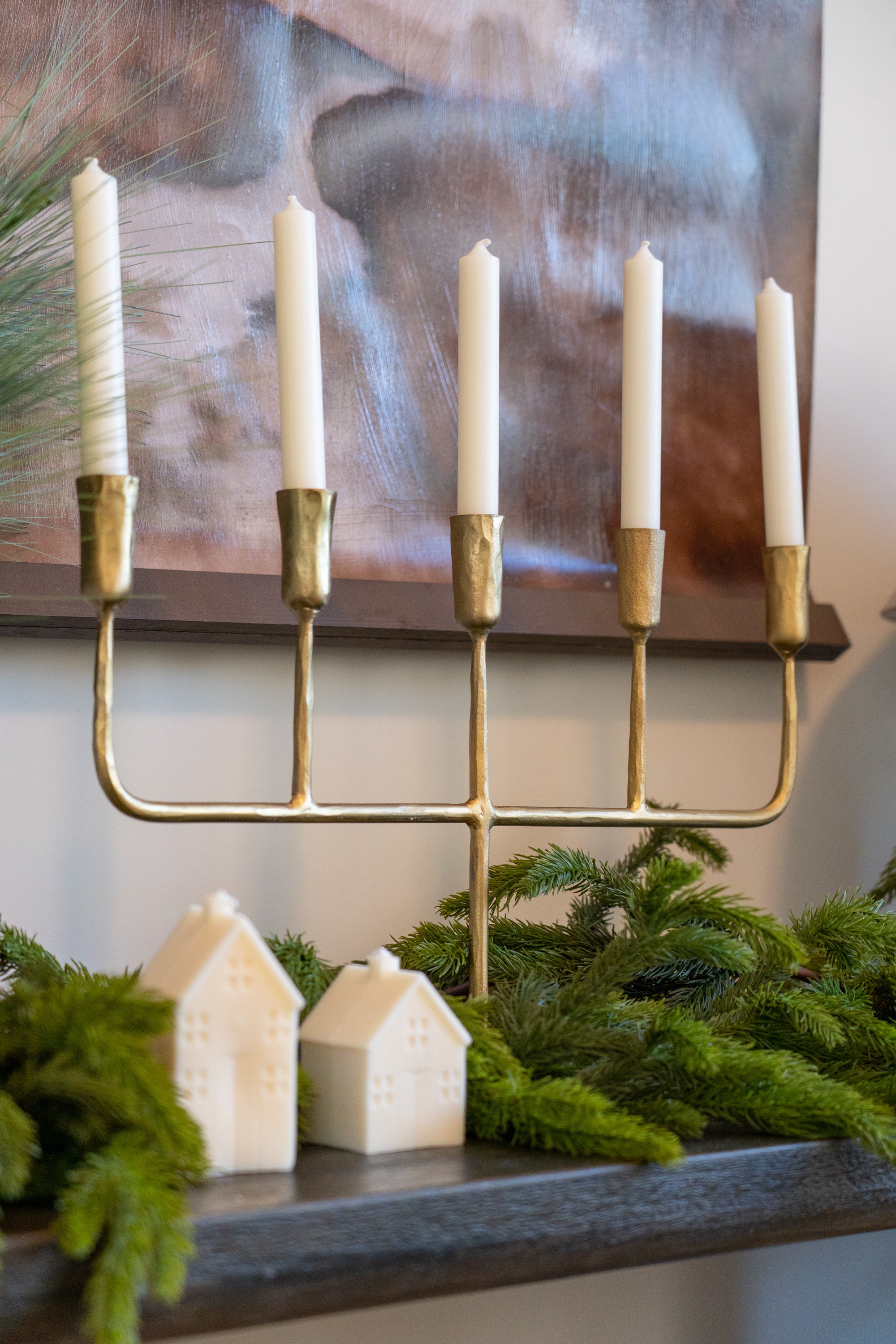 Hand Forged Candelabra candle holder Indaba