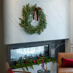 White Plum Berry Cypress Wreath CHRISTMAS 2026 Luxe B Co (Faire)