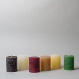 Holiday Rustic Pillar Candles