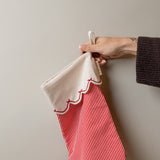 Red Stripe Stocking with Bow Detail