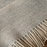 Grey Clouds Wool Blanket blanket McNutt