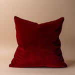 Red Velvet Pillow Cover 2 - PILLOWS - essentials - warm Rug and Weave Pillows