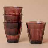 Short Aubergine Picardie Glass Tumbler