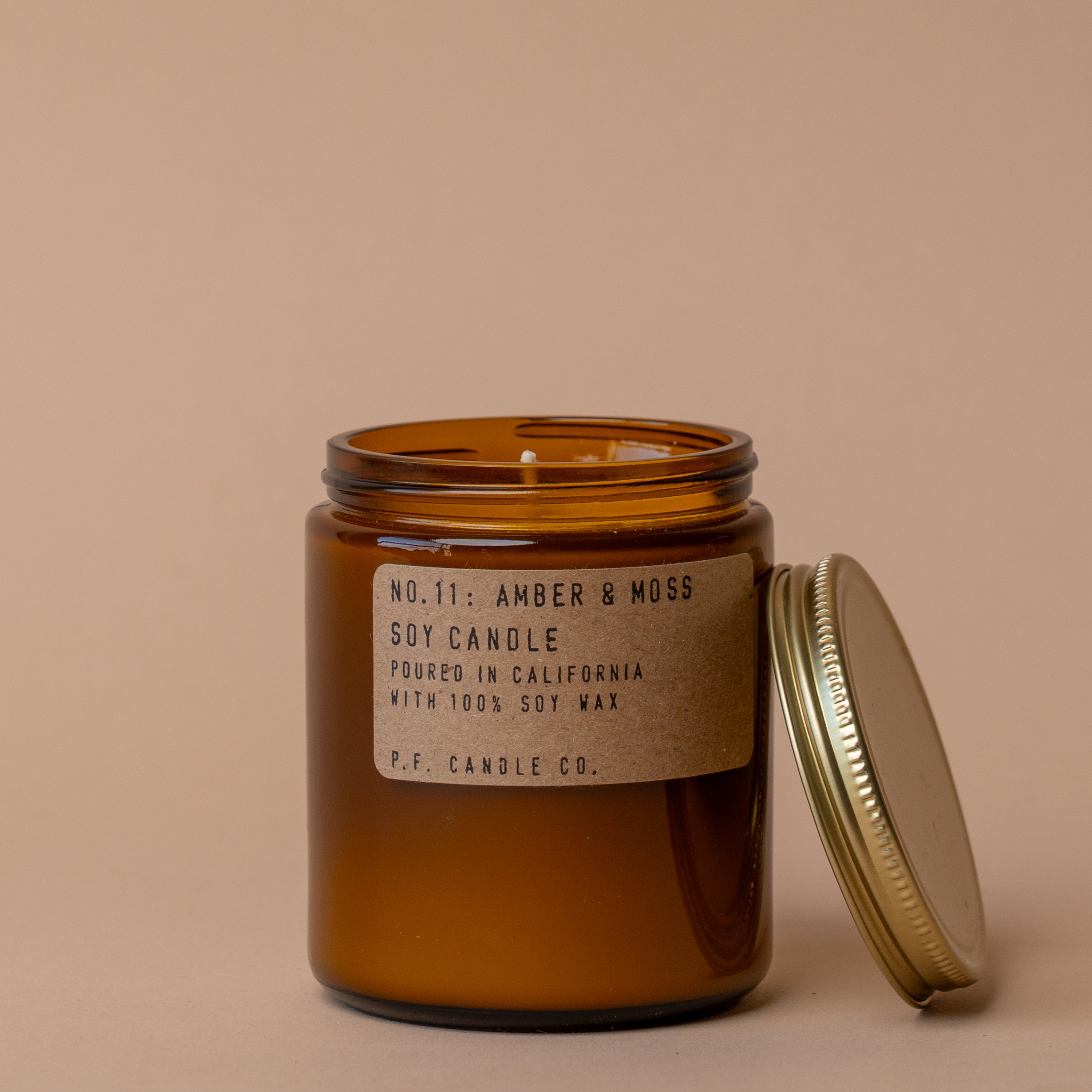 Amber & Moss Soy Candle candle P.F. Candle Co. (Faire)