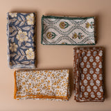 Block Print Cotton Napkins - set of 4 napkin set ORNA HOUSE