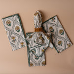 Block Print Cotton Napkins - set of 4 napkin set ORNA HOUSE