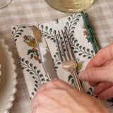 Block Print Cotton Napkins - set of 4 napkin set ORNA HOUSE
