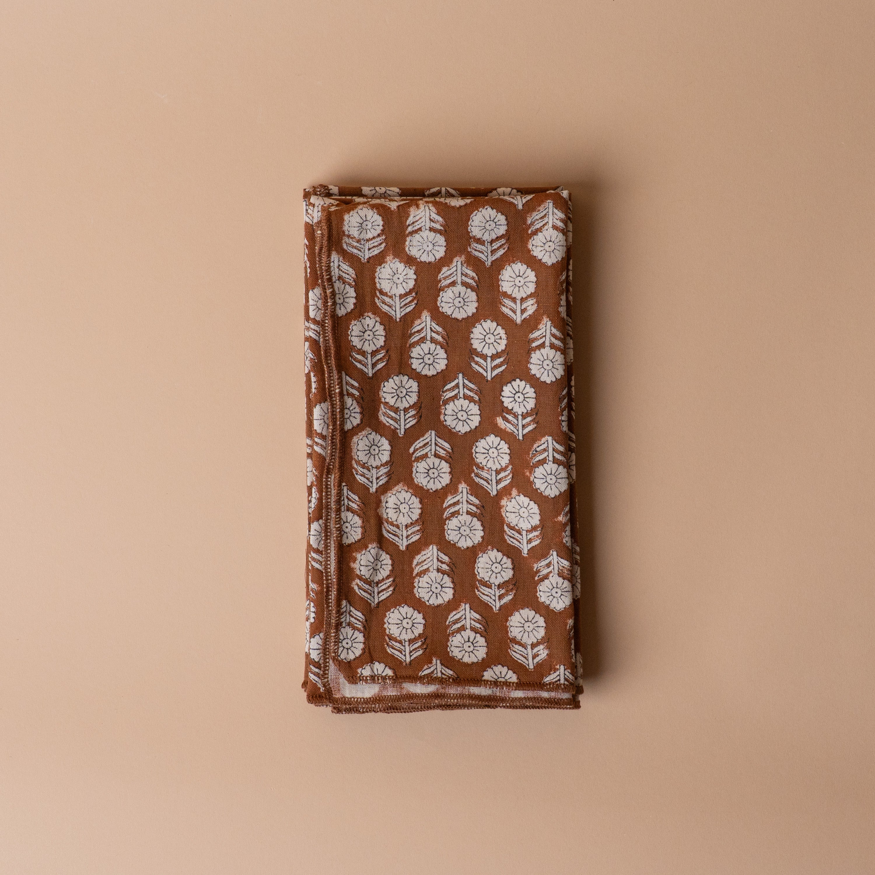 Block Print Cotton Napkins - set of 4 napkin set ORNA HOUSE