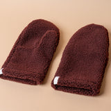 R&W made Pinot Sherpa Mittens 1 - MITTENS - sherpa Rug & Weave
