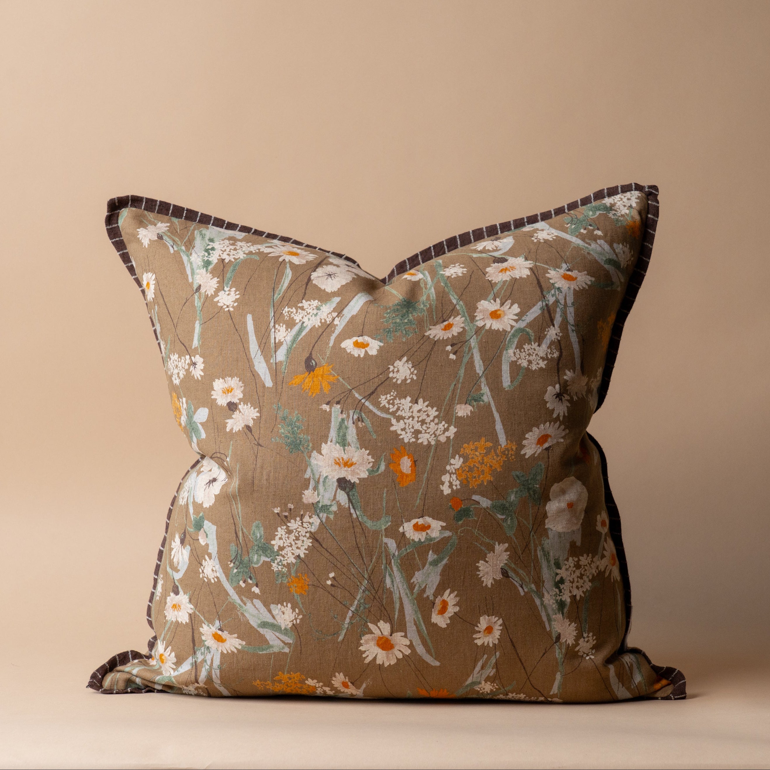 Mackie Pillow Cover 2 - PILLOWS - Linen - warm Rug & Weave Pillows 20" x 20"