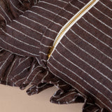 Enzo Ruffle Pillow Cover 2 - PILLOWS - linen - warm Rug & Weave Pillows