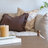 Enzo Ruffle Pillow Cover 2 - PILLOWS - linen - warm Rug & Weave Pillows
