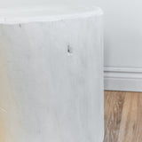 Soleil Wood Side Table - White