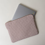 Quilted Gingham Laptop Sleeve
