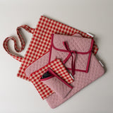 Quilted Gingham Laptop Sleeve