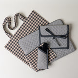 Quilted Gingham Laptop Sleeve