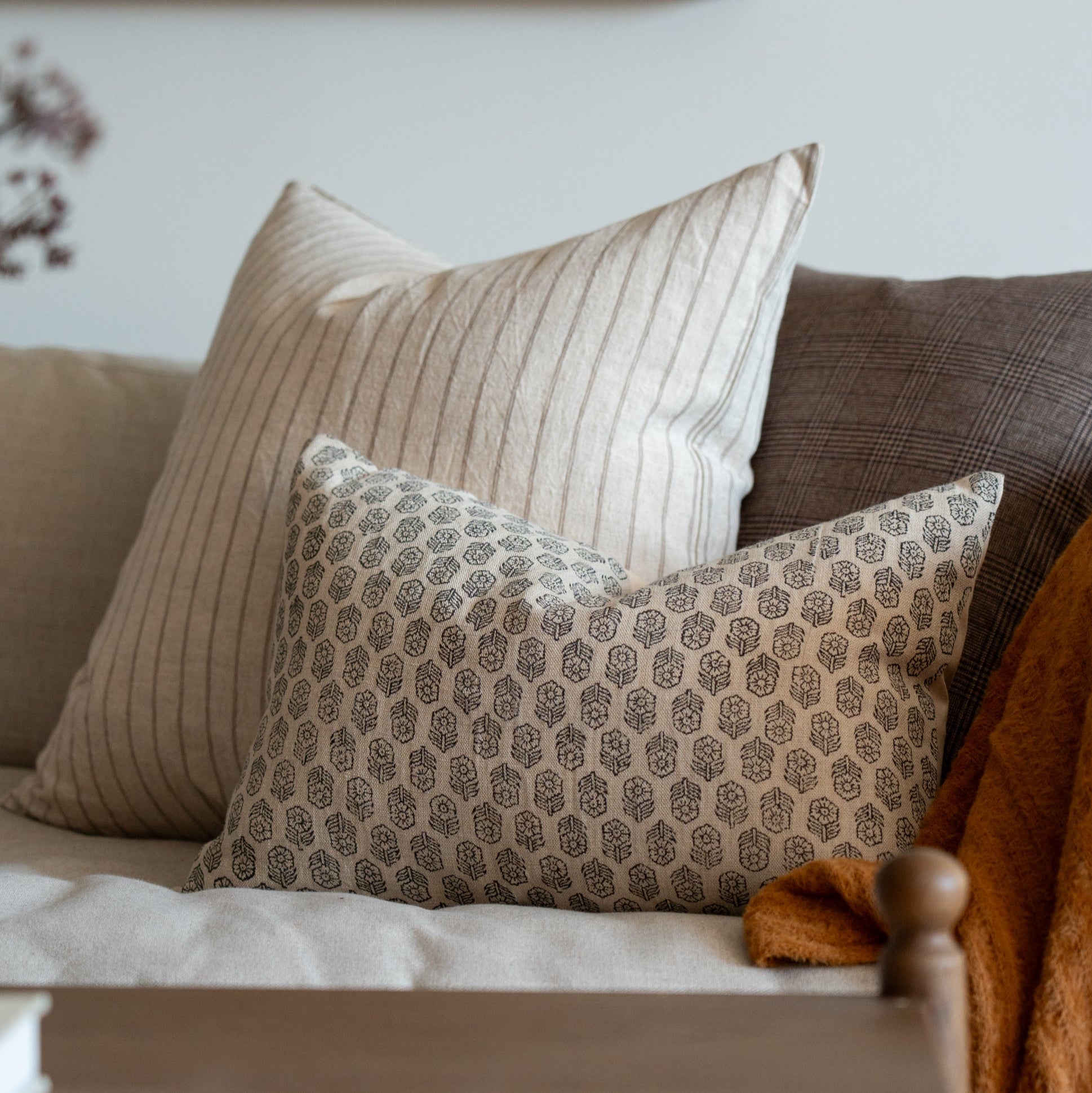 Dutton Pillow Cover 1 - PILLOWS - linen - neutral Rug & Weave Pillows