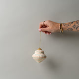 Handmade Paper Mache Ornament  - Layered Shape