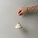 Handmade Paper Mache Ornament  - Layered Shape