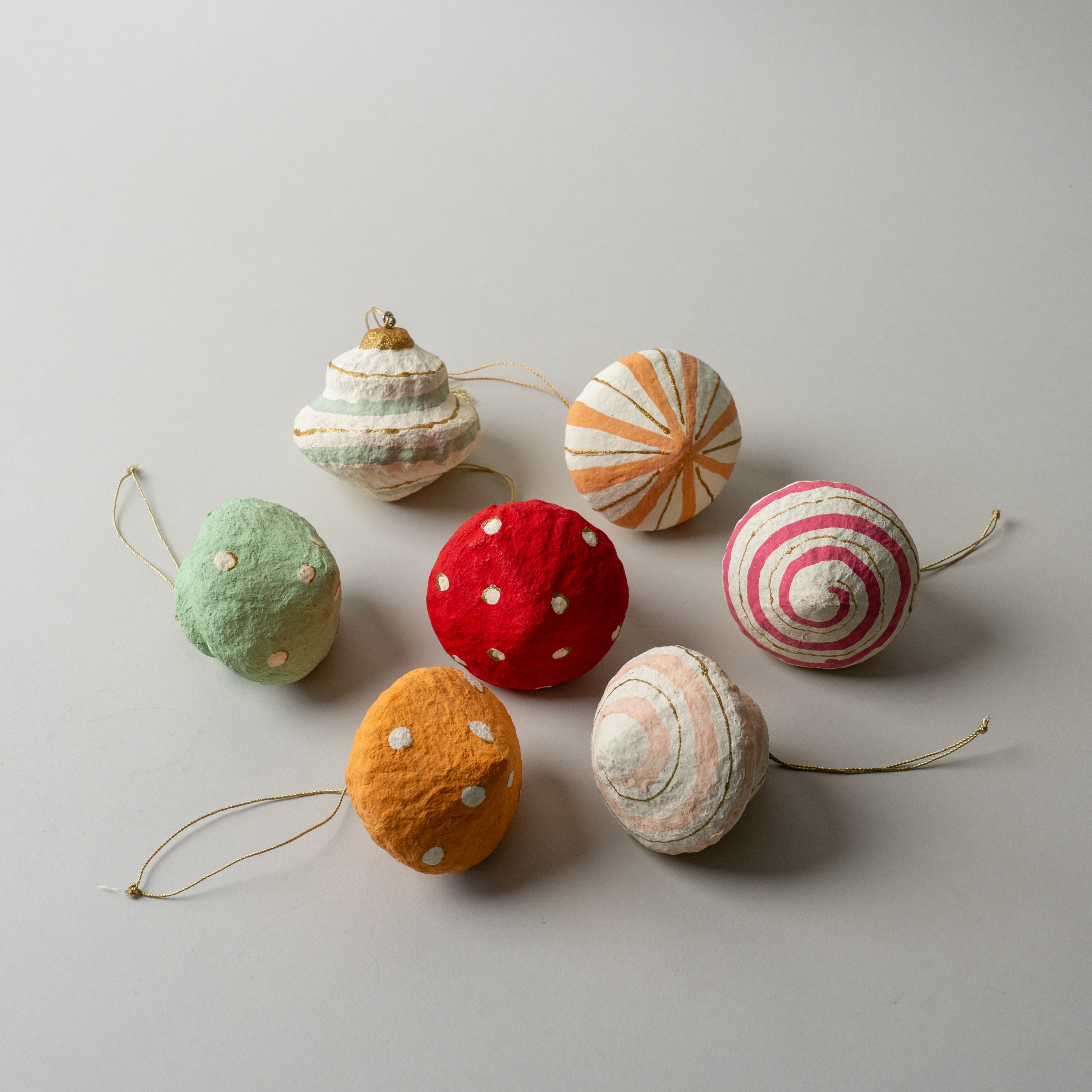 Handmade Paper Mache Ornament - Layered Shape CHRISTMAS 2026 Creative Co-op (DYA)