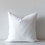 White Linen Pillow Cover